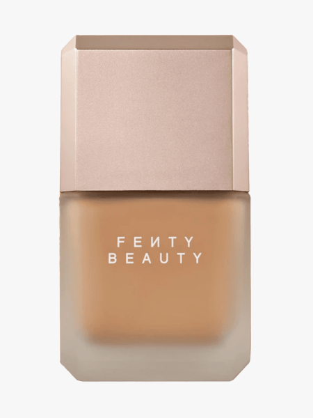 Fenty Beauty by Rihanna Pro Filt'r Fluid Flex Natural Matte Longwear Foundation in branded component on a light gray background